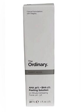 THE ORDINARY AHA 30% + BHA 2% Peeling Solution  10 min facial